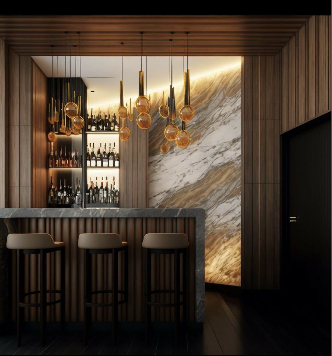 Luxury bar with lighting - Svaja