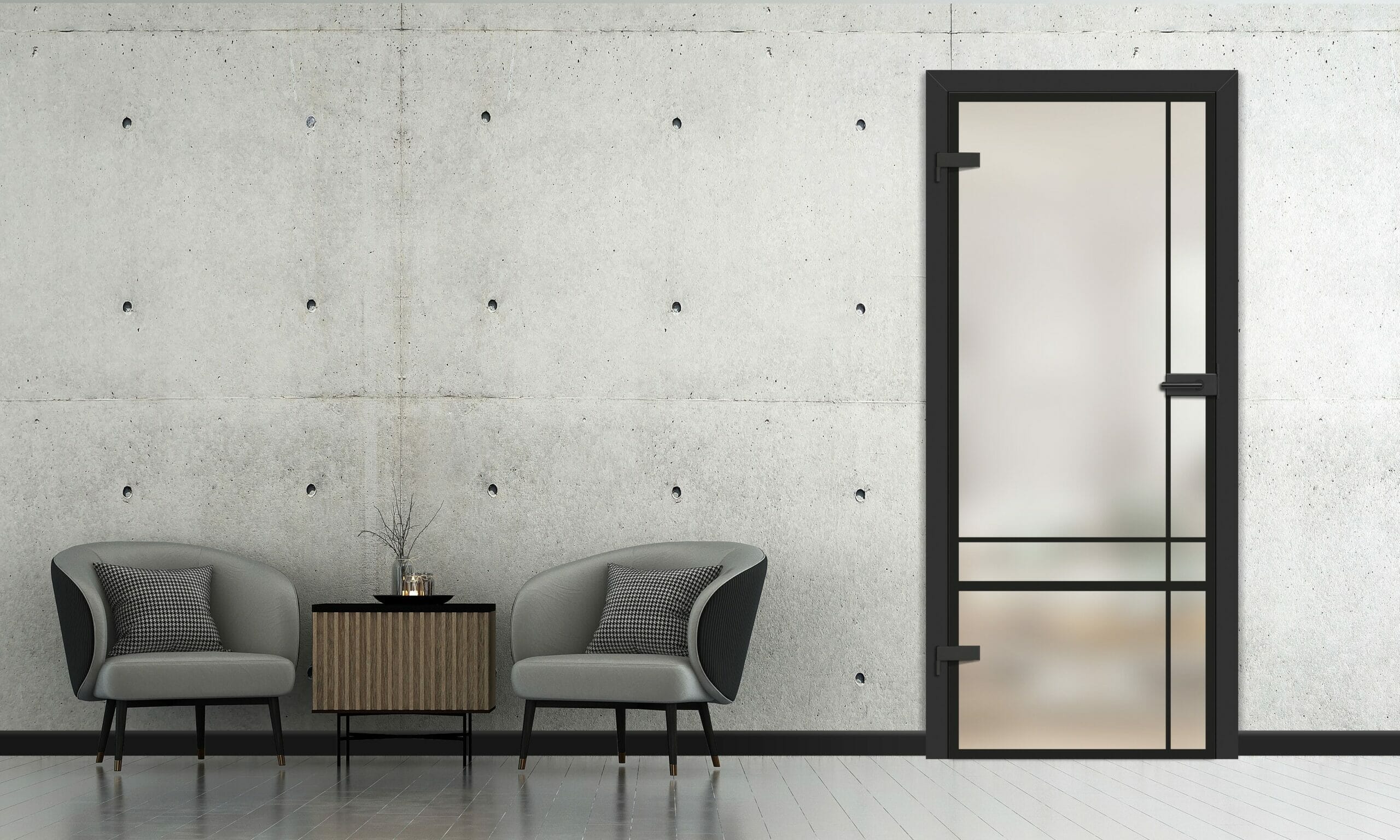 Glass door in luxury living room - Partnership - Svaja